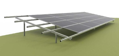 Double Column Piling Ground Mounting System